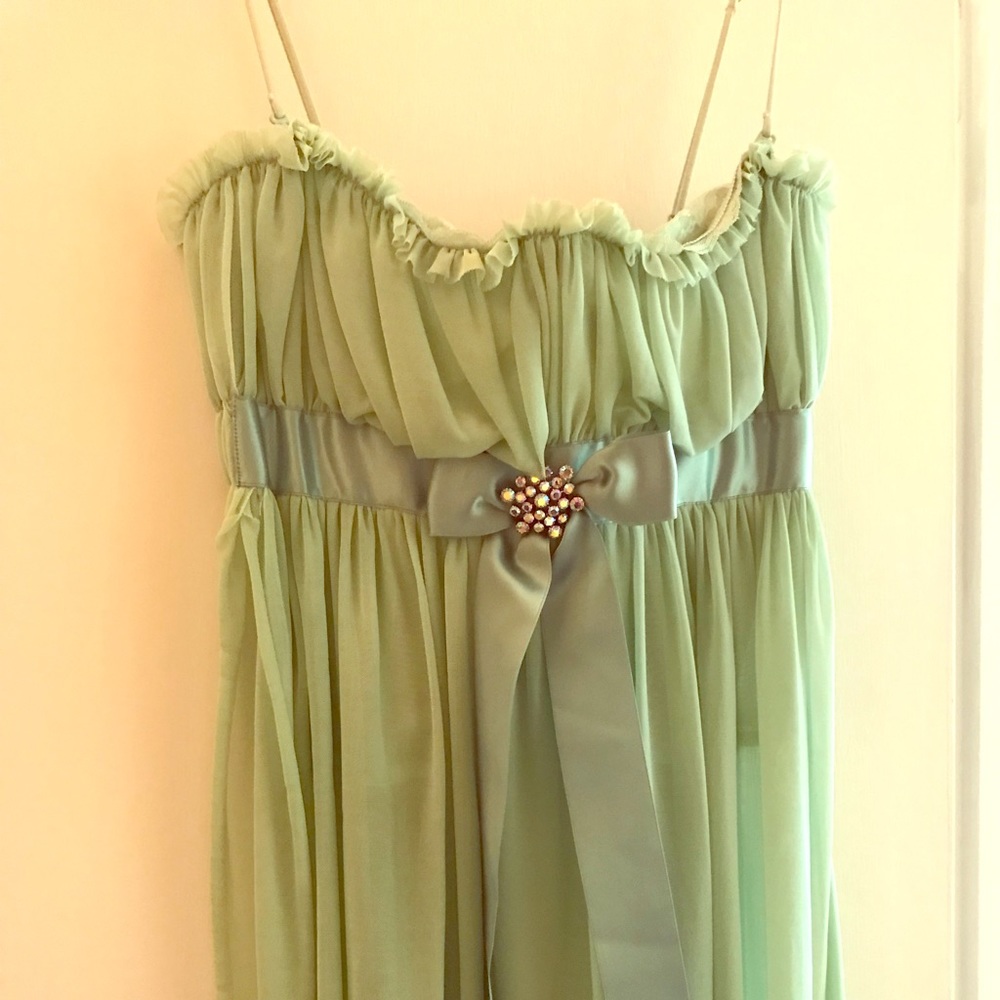 Mint green corset baby doll
